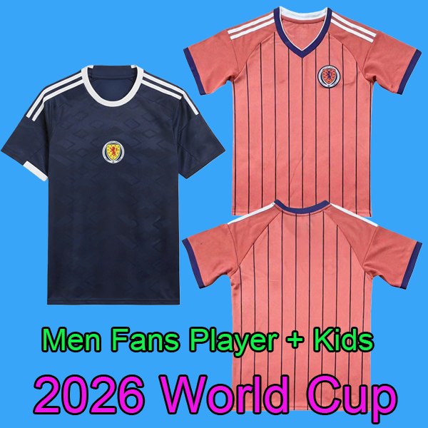 2026 World Cup Scotland Soccer Jerseys home TIERNEY ROBERTSON football shirt CHRISTIE McGREGOR McGINN McKENNA men kids kit sets
