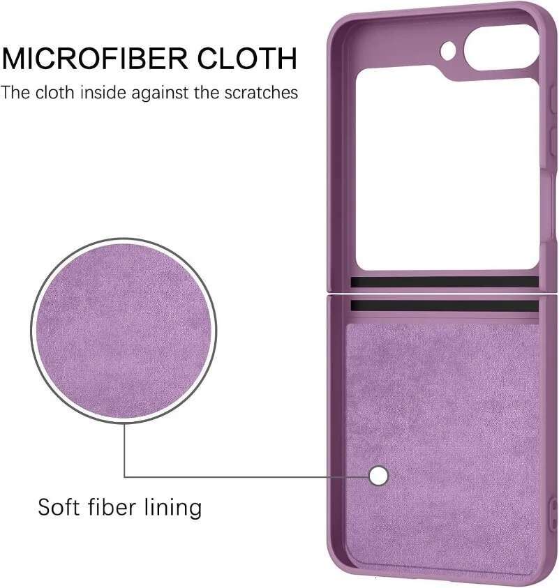 ZFlip6 Case Liquid Silicone Ring Cases Stand Holder Cover for Samsung Galaxy Z Flip 5 6 3 4