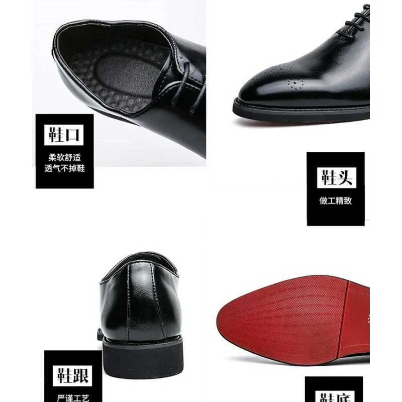New red sole Brogue hot for black business men formal shoes lace laces round toes spring/autumn sizes 38-46 Z250402