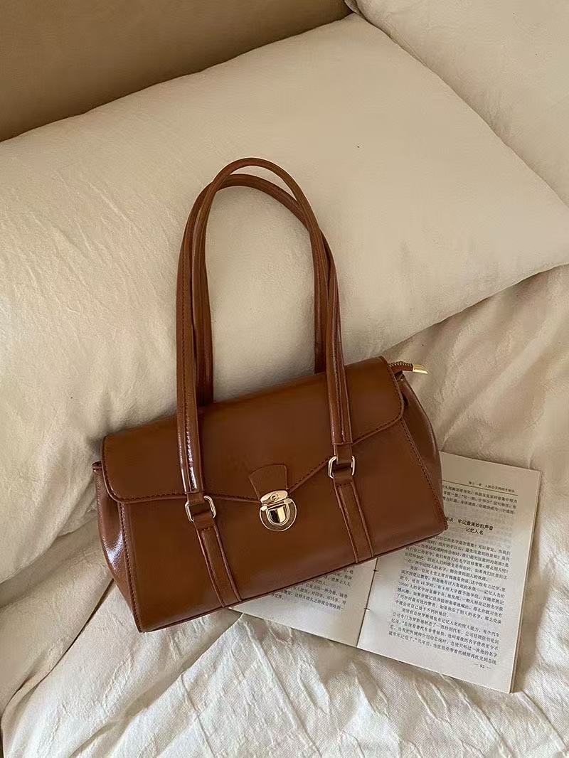 2025 New Fall/Winter Korean Ins Trendy Under-Arm Bag, Textured Casual Retro Luxury Handbag for Women