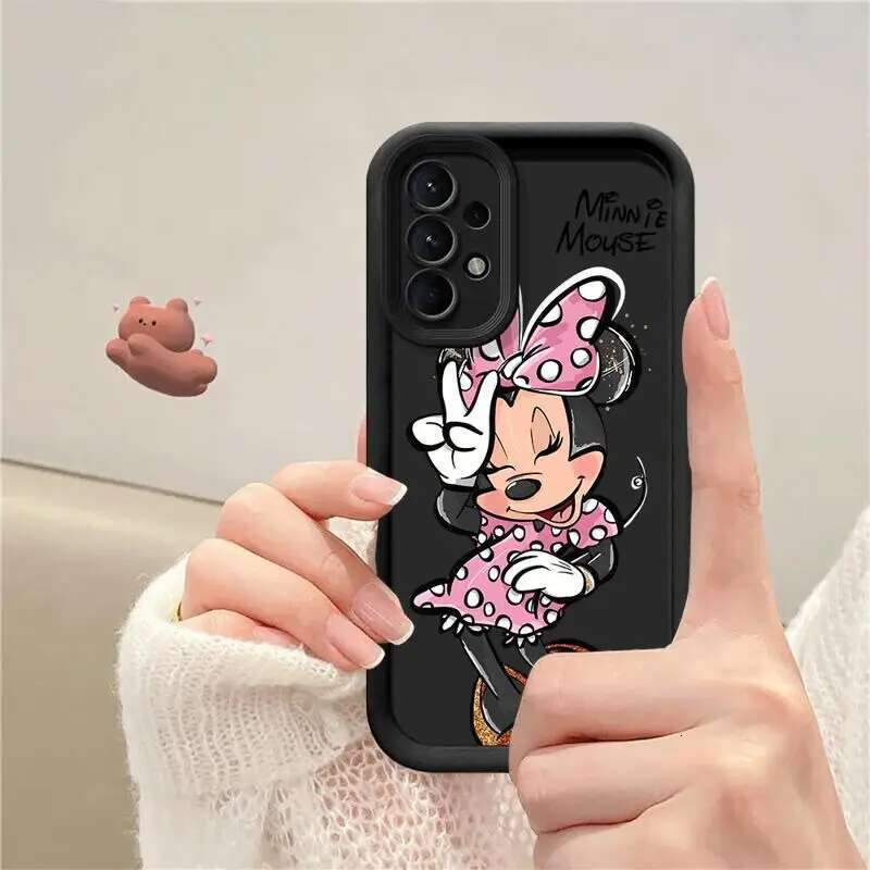 Phone Case for Samsung Galaxy A15 A25 A35 A55 A51 A71 A72 A73 A52 A52s A53 A54 5G TPU Silicone Soft Minnie Mouse