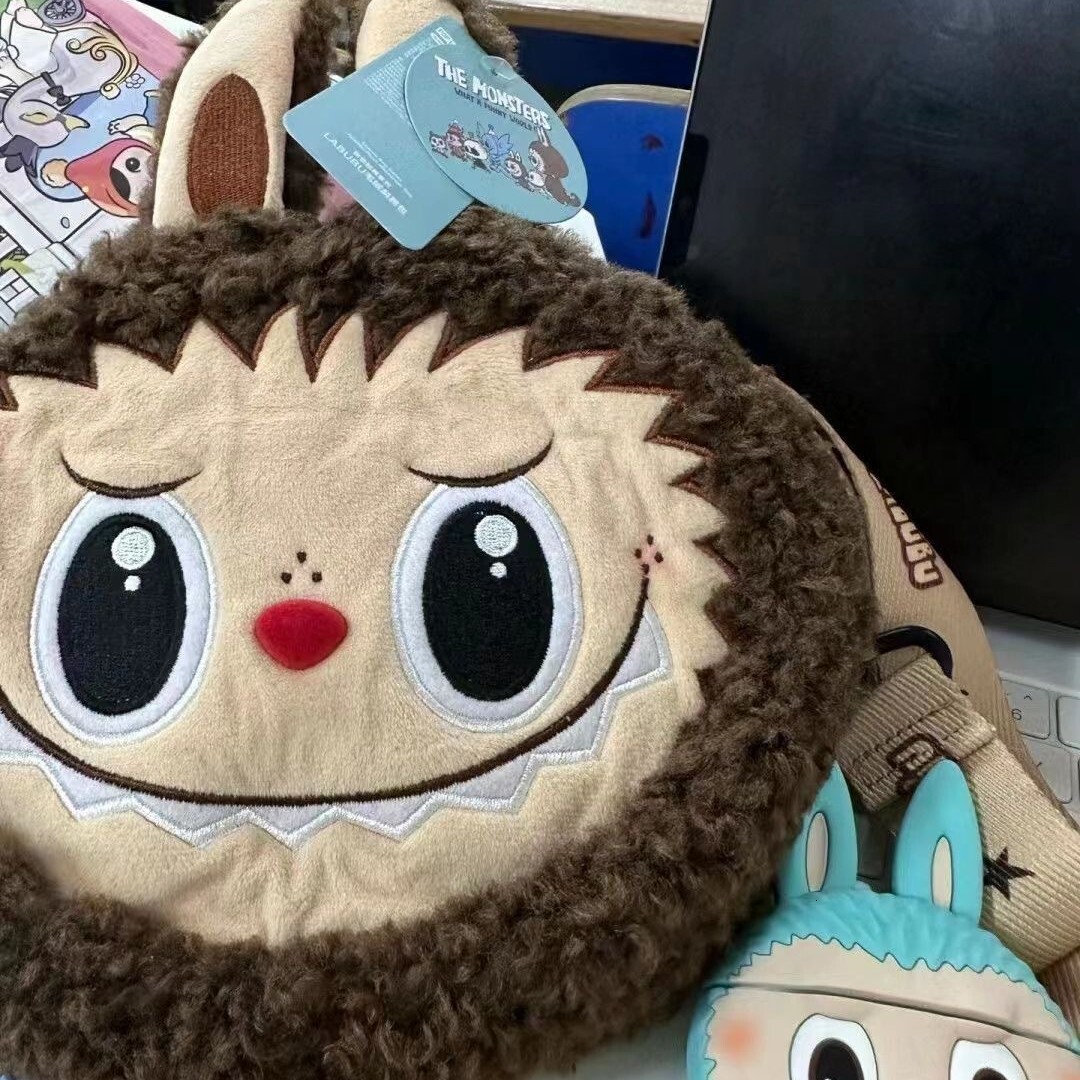 2025S New Model Designer Labubu Autumn And Winter Cute Plush Cartoon Doll Shoulder Bubble Mart Women S High End Crossbody Bag Totebag