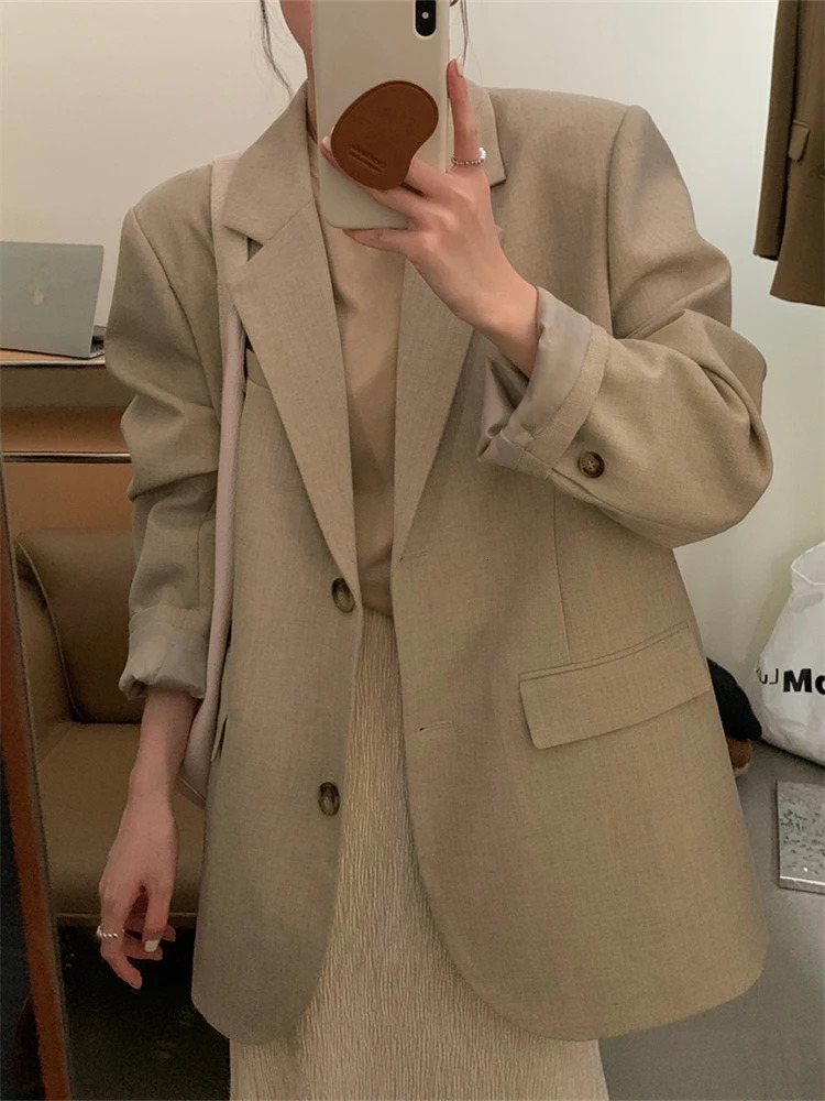 Womens jacket cotton linen set outerwear spring jacket Famale windproof agent womens customized shoulder strap mop jacket loose top 250402