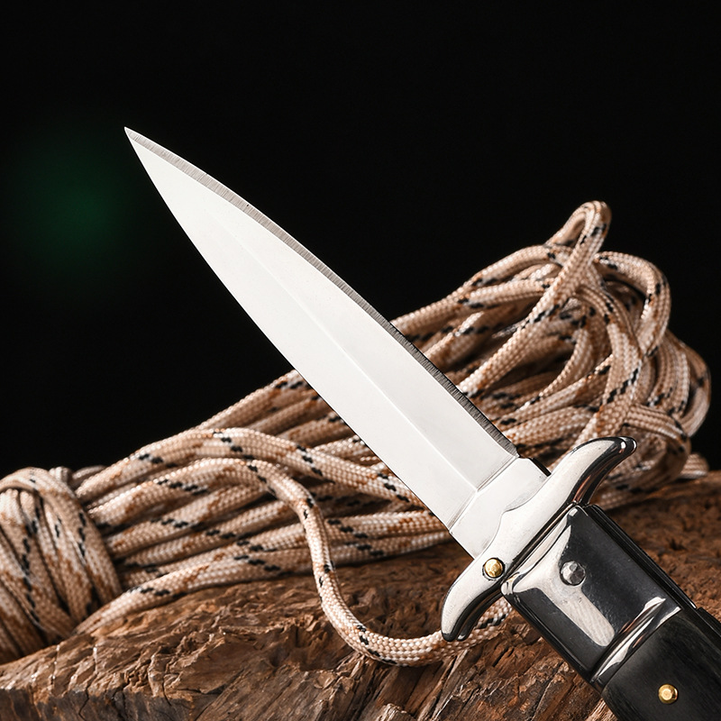 AKC Mini Portable Folding Knife for Outdoor Camping Survival Tactical Knifes with Nylon Sheath Lightweight and Durable