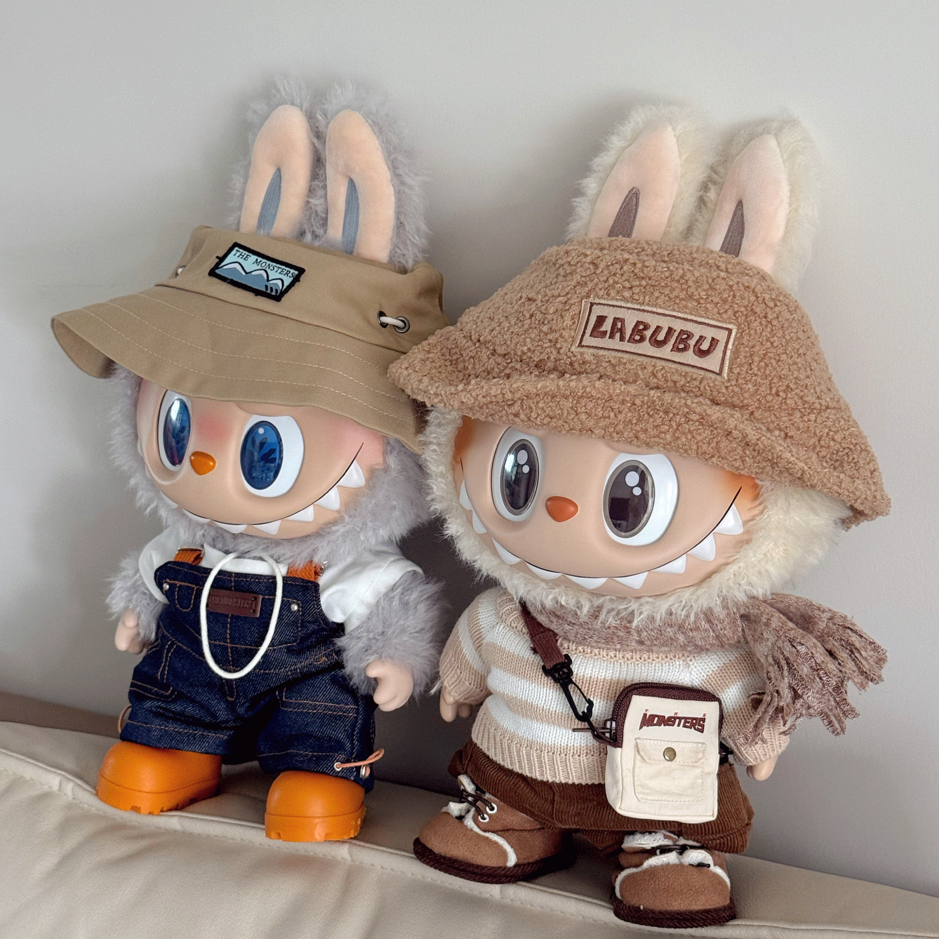 The Monsters 38Cm Big Labubu Doll Vans Jump For Joy Fall In Wild Let's Checkmate Dress Be Latte Time To Chill Mokoko Close To Sweet Pronounce Vin