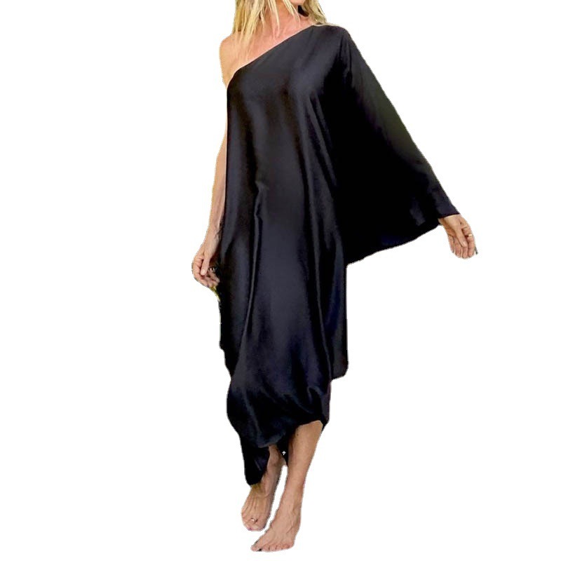 2025 Womens New Dress Sexy Beach Vacation Print Loose and Oversized Long Skirt