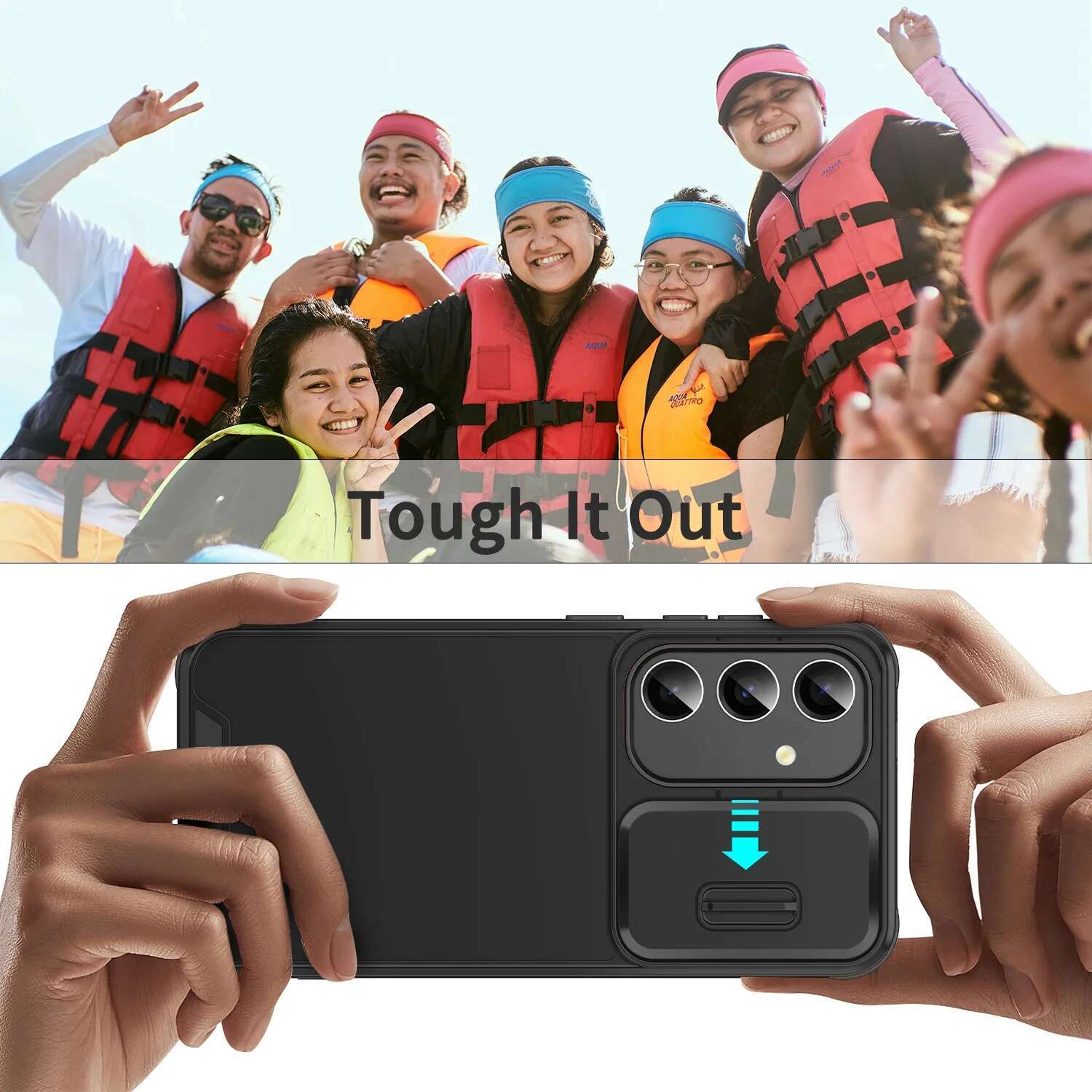 Slide Camera Phone Cover For Samsung Galaxy S25 S24 S22 Ultra Plus S23 S21 FE S25Ultra S24Ultra 5G Case Silicone Coque