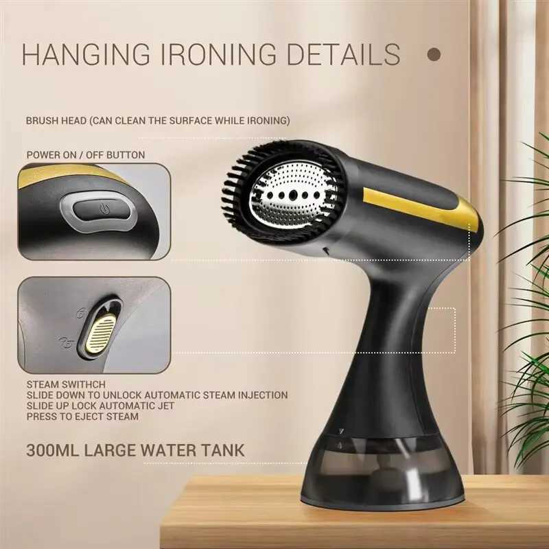 Hand Holding Portable Garment Steamer Iron Steam Cleaner For Cloth 1500W 350ml Garment Hanging Steamer Clothes Ironing Machine C251106