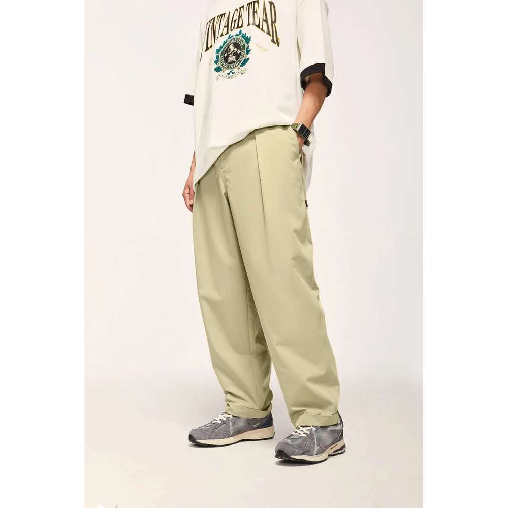 Black Wide Leg Men Loose Fit Suit Pants Male Casual Baggy Trousers Plus Size
