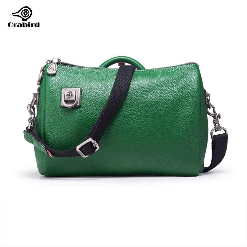 Orabird Women's Bucket Bag Crossbody Shopper Purse Soft Genuine Leather Casual Large Capacity Shoulder Handbag For Ladies