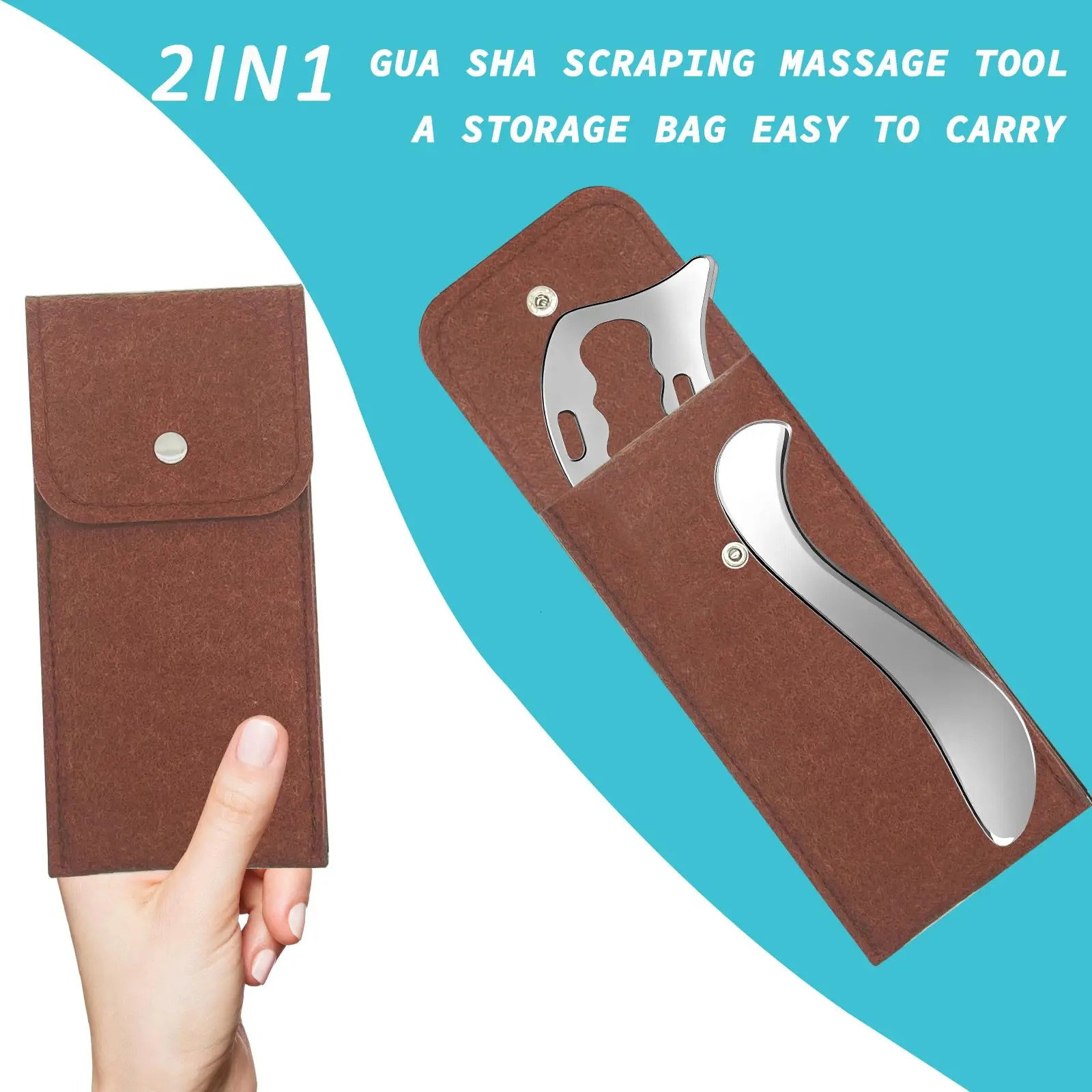 Stainless Steel Gua Sha Muscle Scraper Tool Myofascial Scraping Tools Lymphatic Drainage Massager Soft Tissue Massage Tool 250328