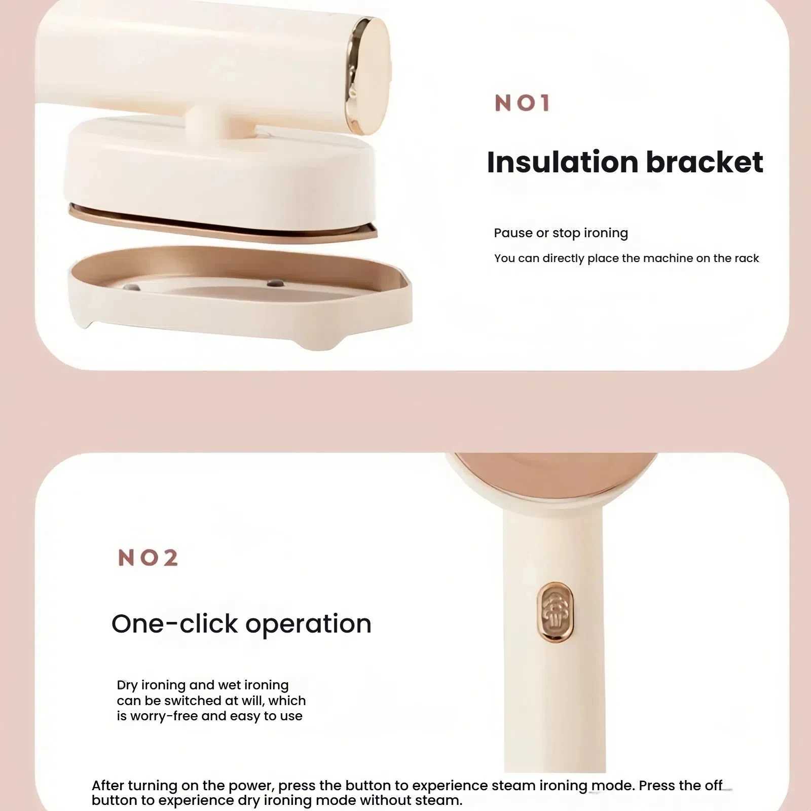 KONKA LDYD-1001 Steam Iron 1200W with Adjustable 90 Rotating Aluminum Panel Dry/Wet Ironing Fast Heating Portable Home Trave C251106