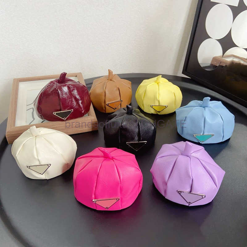Pet trendy hat pumpkin hat sunshade hat Schnauzer magic bucket essential photo props cat dog beret hat