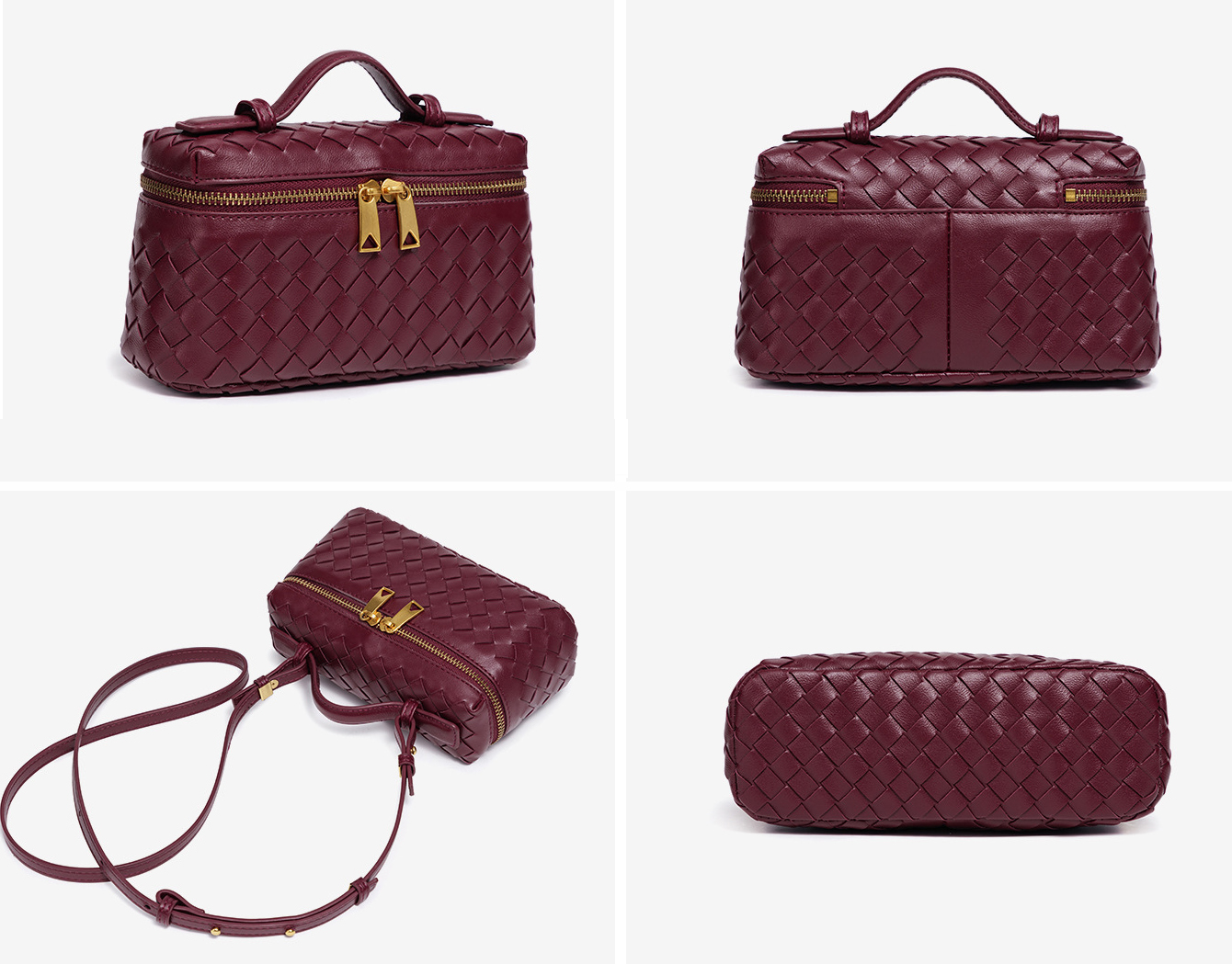 Small Handbag for Women Handmade Woven Crossbody Bag Handheld Purse Lunch Box Bag Designer Shoulder Bag Luxury Crossbody Purse Trendy Phone Bag