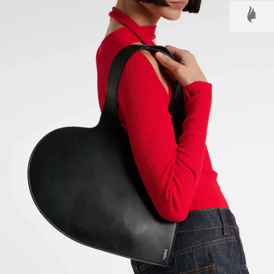 Women's Bags Coperni Heart Mini Brand Design Black Messenger Tote Bag Women Handbag Crossbody Wallet Fashion PU Leather Ladies Bags
