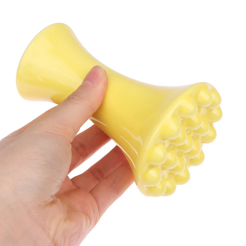 Yellow Ceramic Gua Sha For Face Body Massage Tool Body Guasha Board For Relief Massage Face Lift Gua Sha Massager 250328