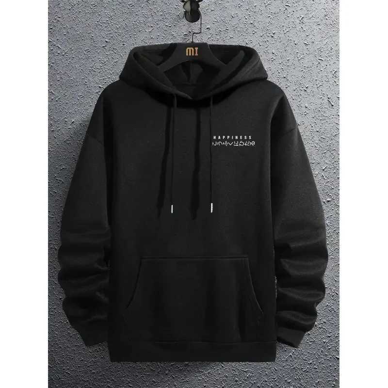 2025 anime printed mens hoodie loose sweatshirt fashionable fleece basic daily hoodie high quality hoodie W251106