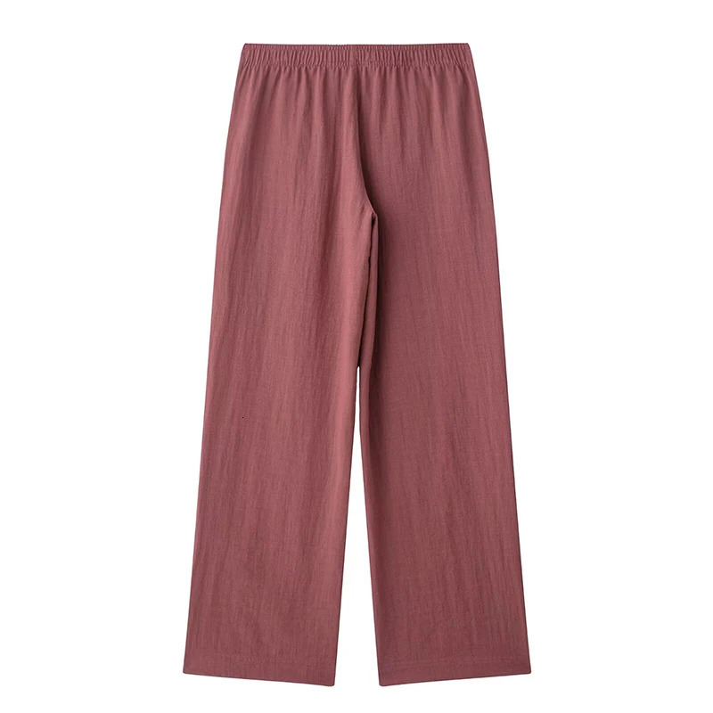 RAFZNB mid waist pants set womens 2piece loose fit with long sleeved kimono jacket for clothing 250403