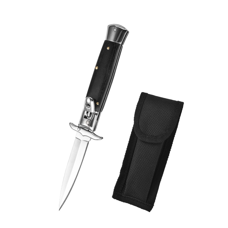 AKC Mini Portable Folding Knife for Outdoor Camping Survival Tactical Knifes with Nylon Sheath Lightweight and Durable