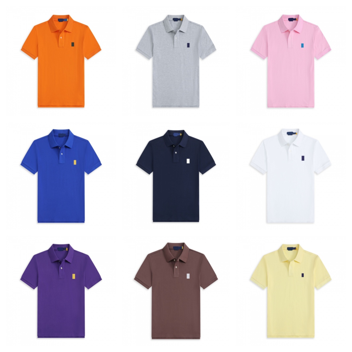 Men's Designer Polo Shirt Pony Printed Y2k High Quality Luxury Brand Cotton Solid Color Short Sleeved Shirt Fashion Casual Comfortable Breathable T-shirt