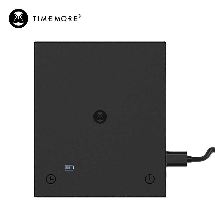 TIMEMore Basic 2 Black Mirror Inverted on Coffee Scale Flow Display Automatic Timer Digital Kitchen Food Scale Concentrated Coffee 0.1g/2kg Z250403