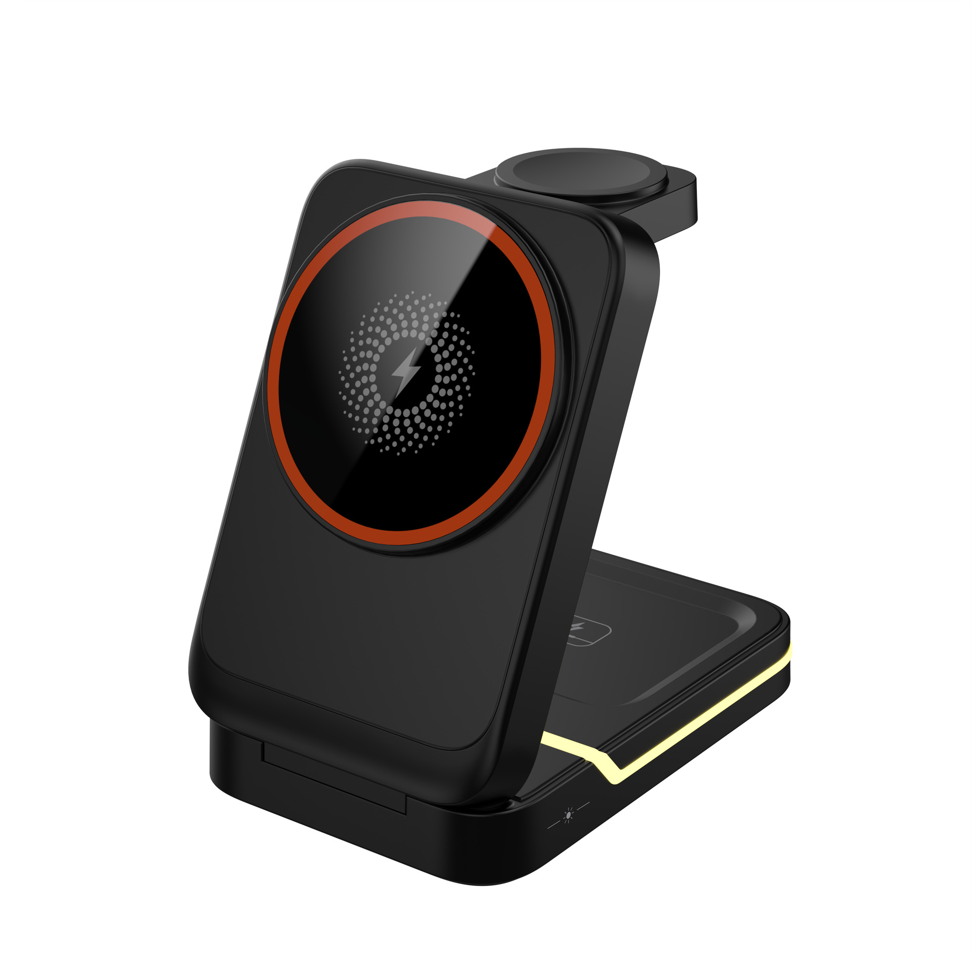 Magnetic Wireless Charger - Multi-Functional Desk Lamp with Folding Design