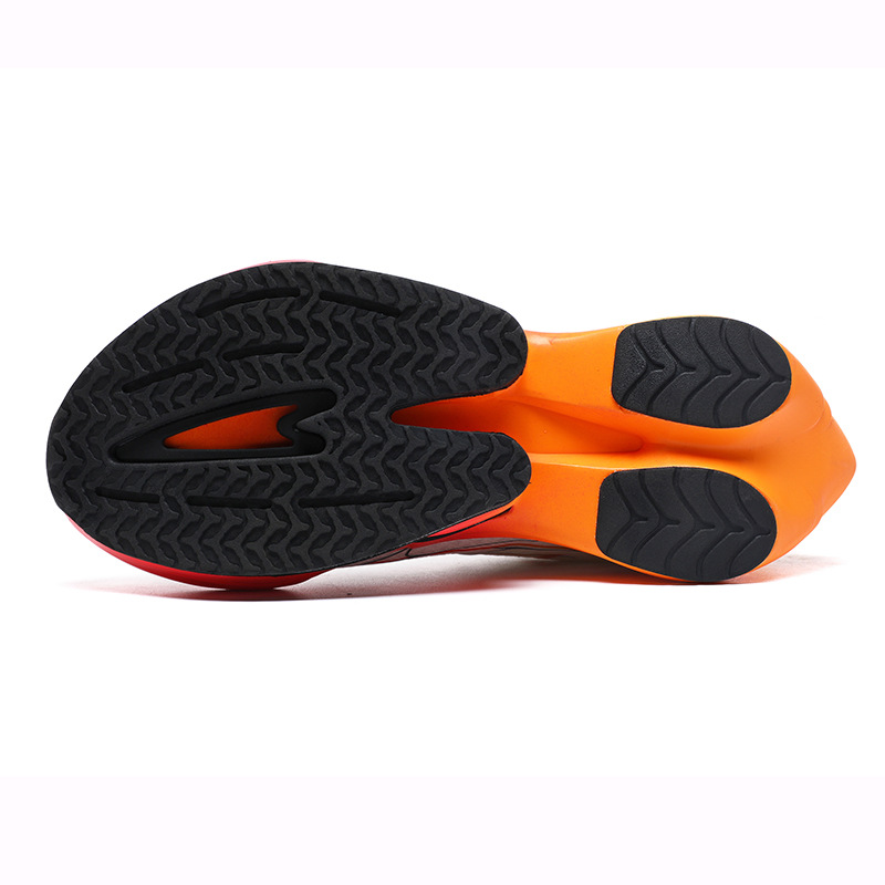 Couple's Carbon Mesh Plate Running Shoes Men's Outdoor Shock-Absorbing Rebound Breathable Speed Training Sports Sneakers