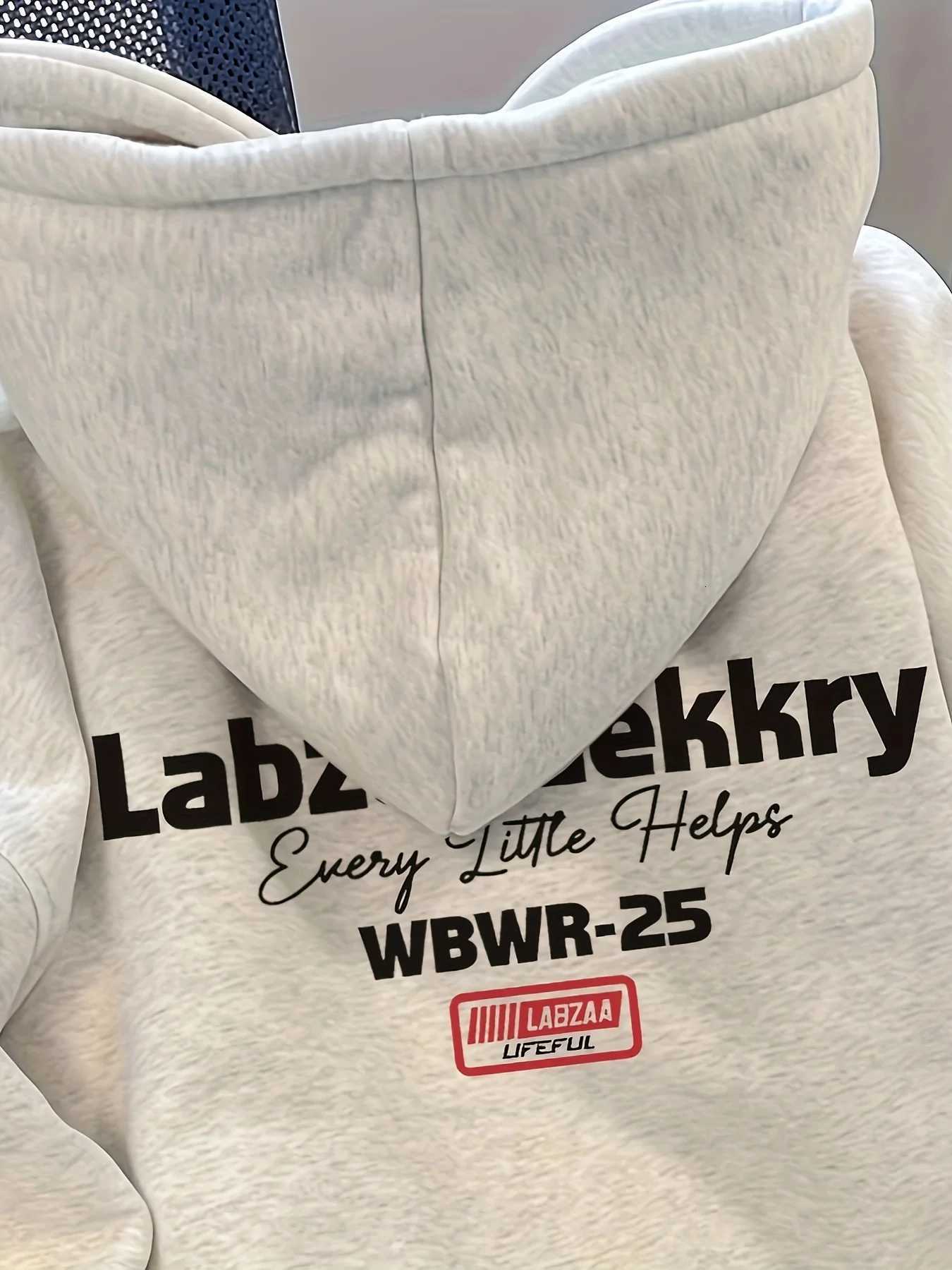 2025 Autumn and Winter New Mens Casual Printed Hoodie Couple Fashion Loose Unisex Pure Cotton Casual and Comfortable Hoodie W251106