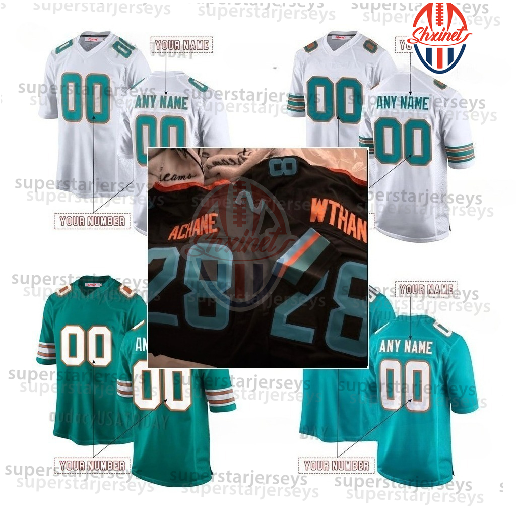 Personalized Custom 2025 Rivalries Football Jersey Tyreek Hill Tua Tagovailoa Jaylen Waddle Marino Devon Achane Jevon Holland Jaelan Phillips Braxton Berrios