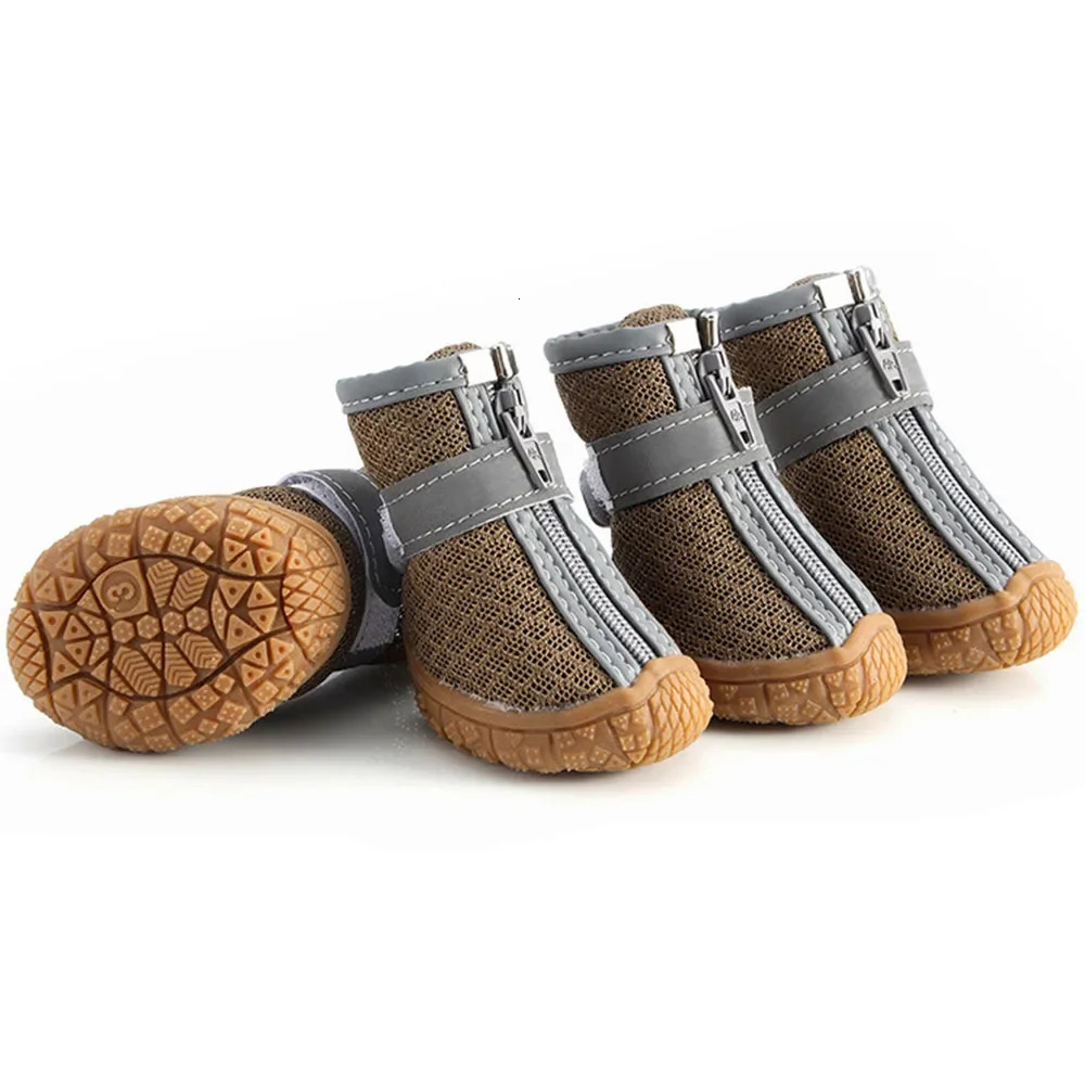 Dog Shoes for Small Dogs Mesh Breathable Dog Boots Paw Protectors for Summer Pavement Winter Snowy Anti Slip Puppy Booties 250402