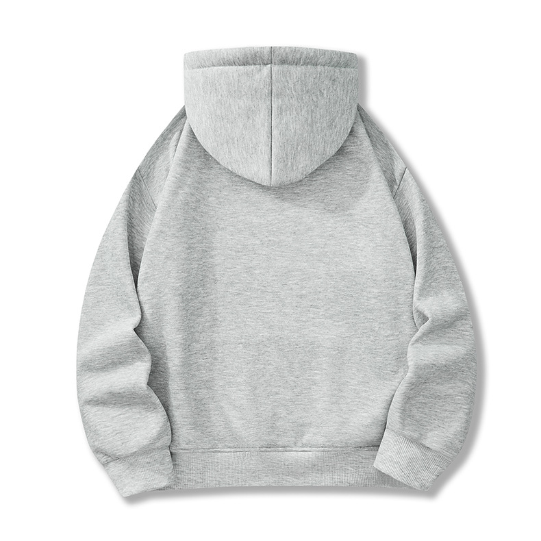 Men's Hoodies & Sweatshirts ACU Men's 330G Fleece Soft Hoodie Short Sleeve Sweatshirt Solid Color LOGO