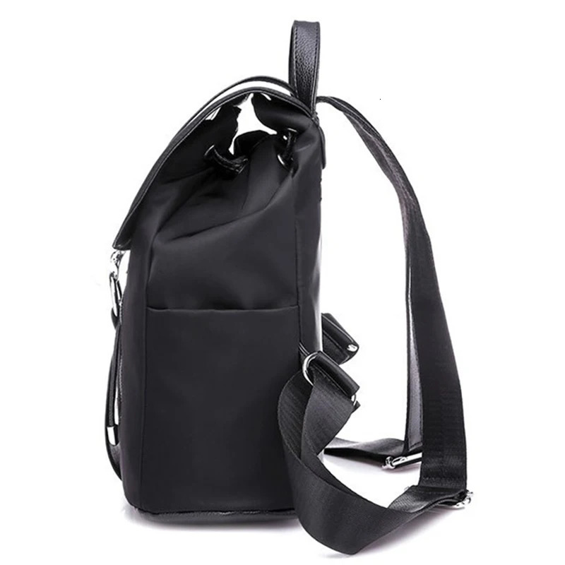 Womens Backpack High Quality Nylon Womens Bag Fashion School Bag Large Capacity Knapsack Leisure Travel Bag 250402