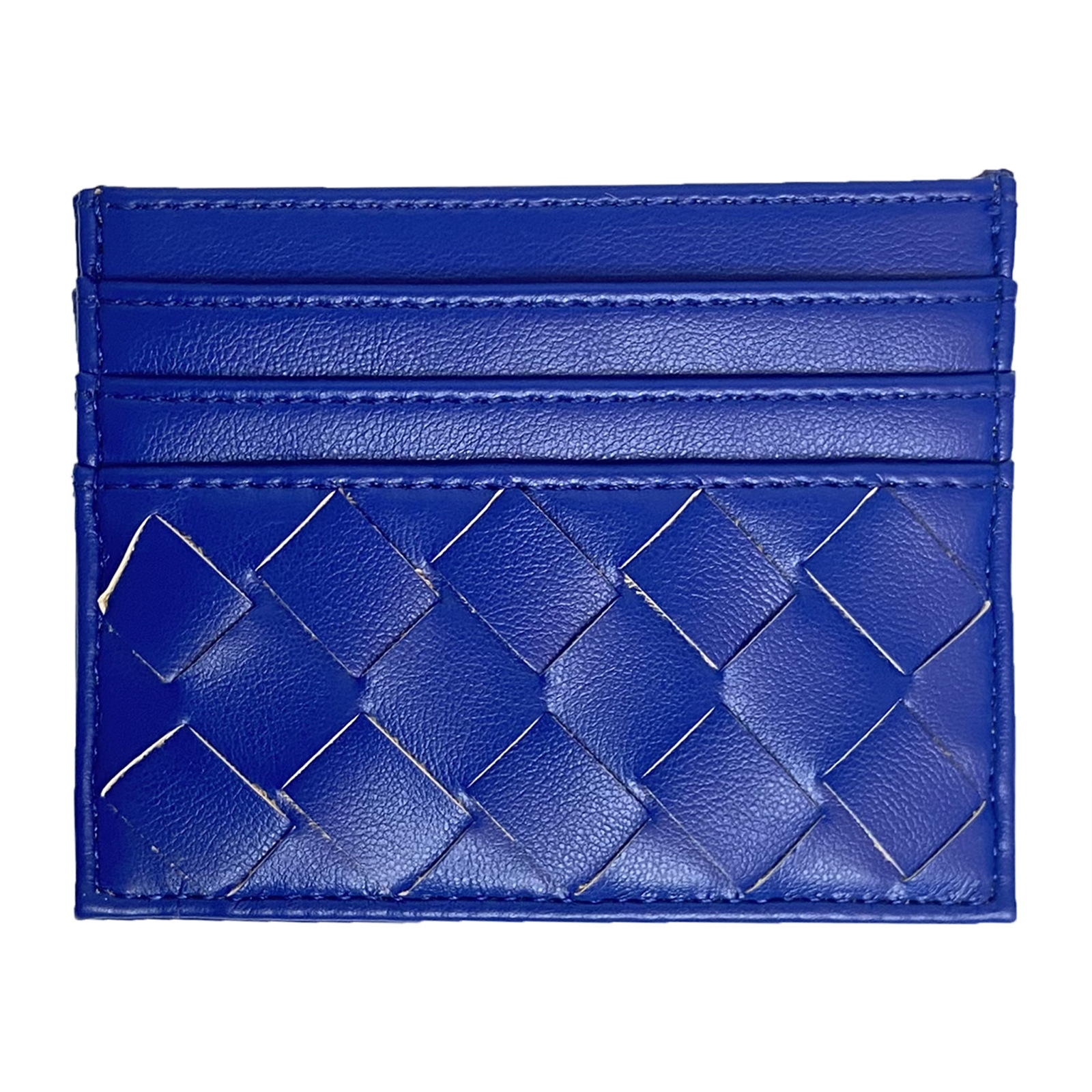 2025 new Coin purse style woven card holder mini multi-card slot document bag sheepskin document compact card sleeve