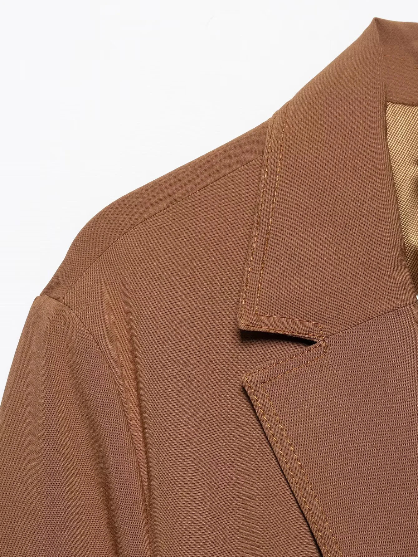 European and American style foreign trade womens clothing fashion belt set jacket high waisted pants 250403