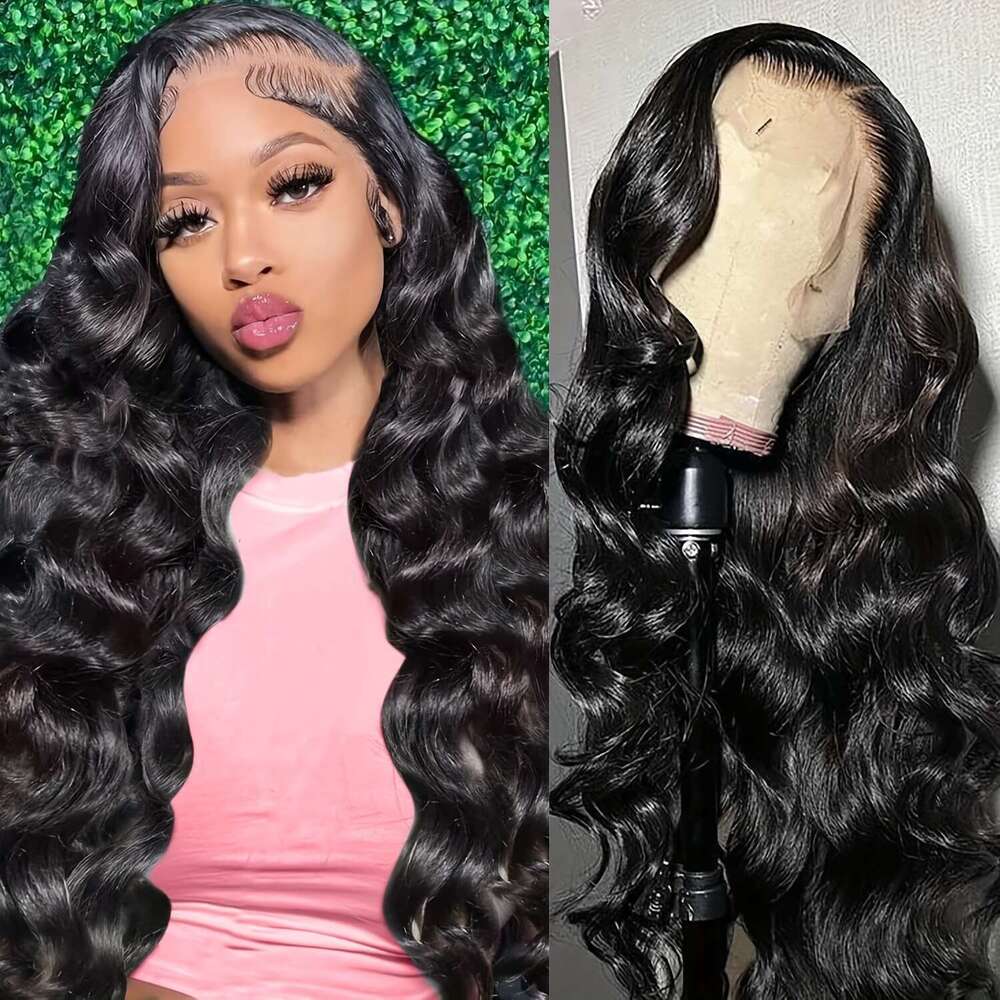 Hot Selling New Styles For Women Body Wave Lace Front Pre Plucked 13X4 HD Transparent Frontal Wigs Human With Baby Hair Natural Hairline