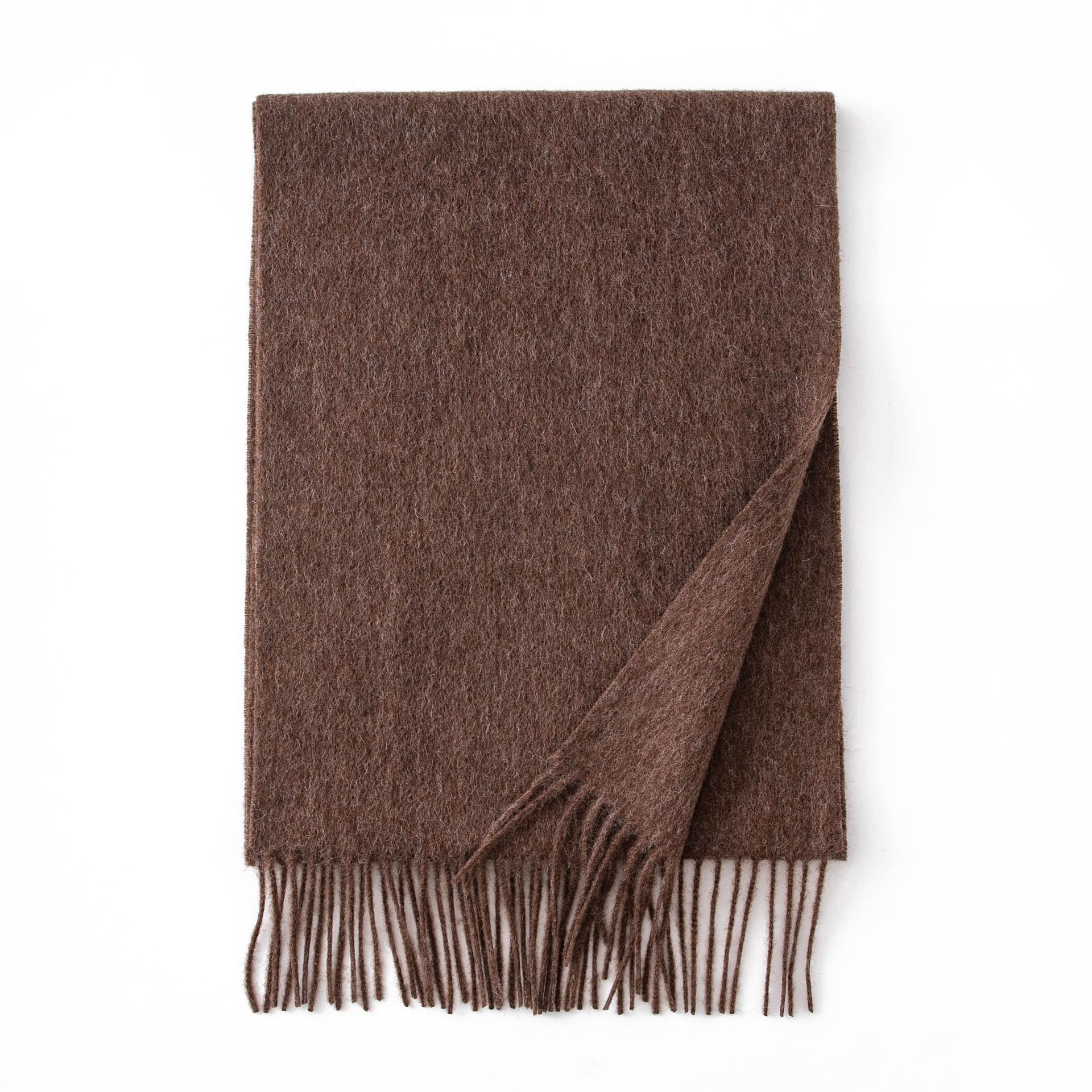 K324 Wool scarf autumn and winter 2024 new solid color scarf women's versatile neck thick warm shawl simple tassel