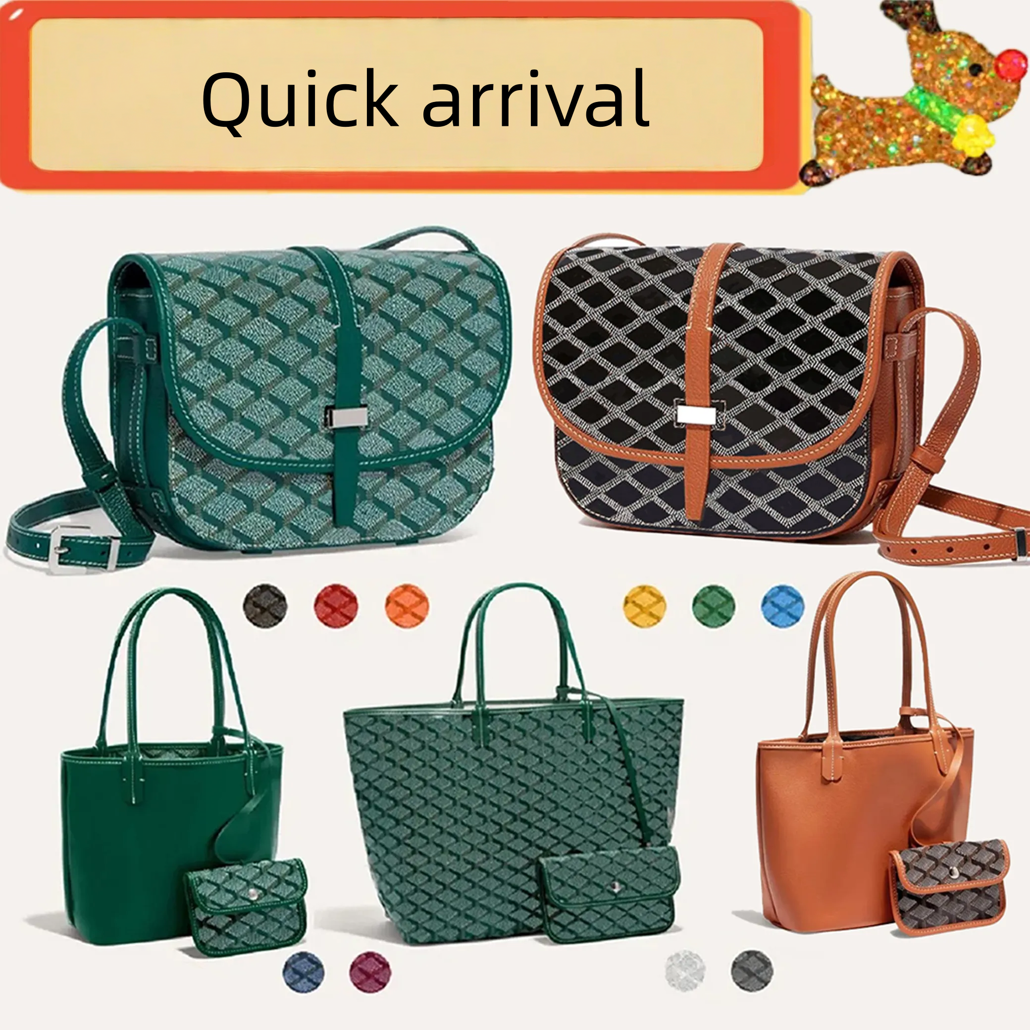 Designer Bag Shoulder Bag Luxury Mini Saddle Bag Classic Letter Print Leather Bag Fashion Handbag Designer Wallet Tote Bag Ladies Premium Crossbody Bag Men's Purse