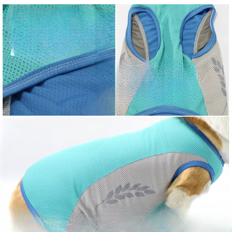 Pet It Summer Cooling Pet Vest Cooler Pomeranian Teddy Faldo Corgi Dog Clothes Reflective Dog Cooling Vest 250402