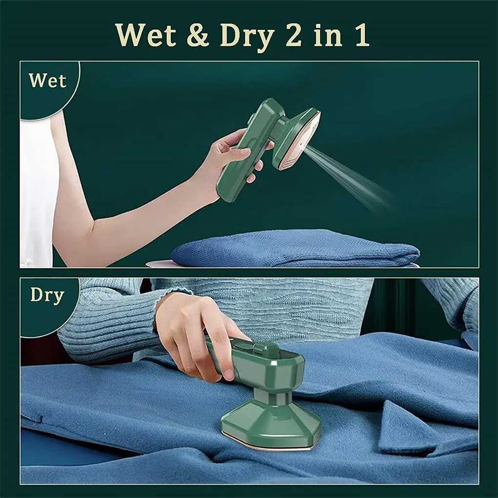 Handheld Portable Wet Dry Electric Ironing Mini Garment Steamer Steam Iron Machine Clothes Ironing Home Travelling Hanging Iron C251106