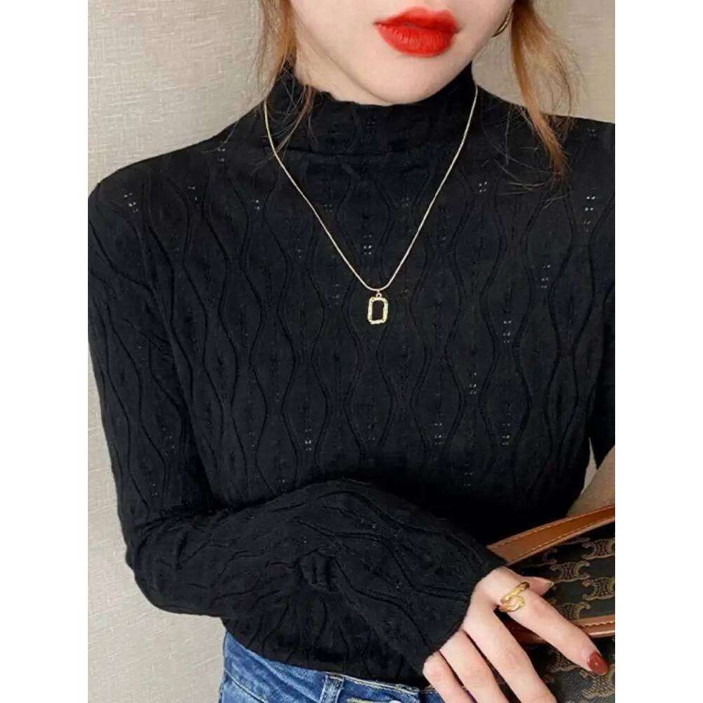 Cashmere Turtleneck Women Sweaters 2025 Autumn Winter Warm Pullover Slim Tops Knitted Sweater Jumper Soft Pull Female Designer Sweater Women Bear Swea