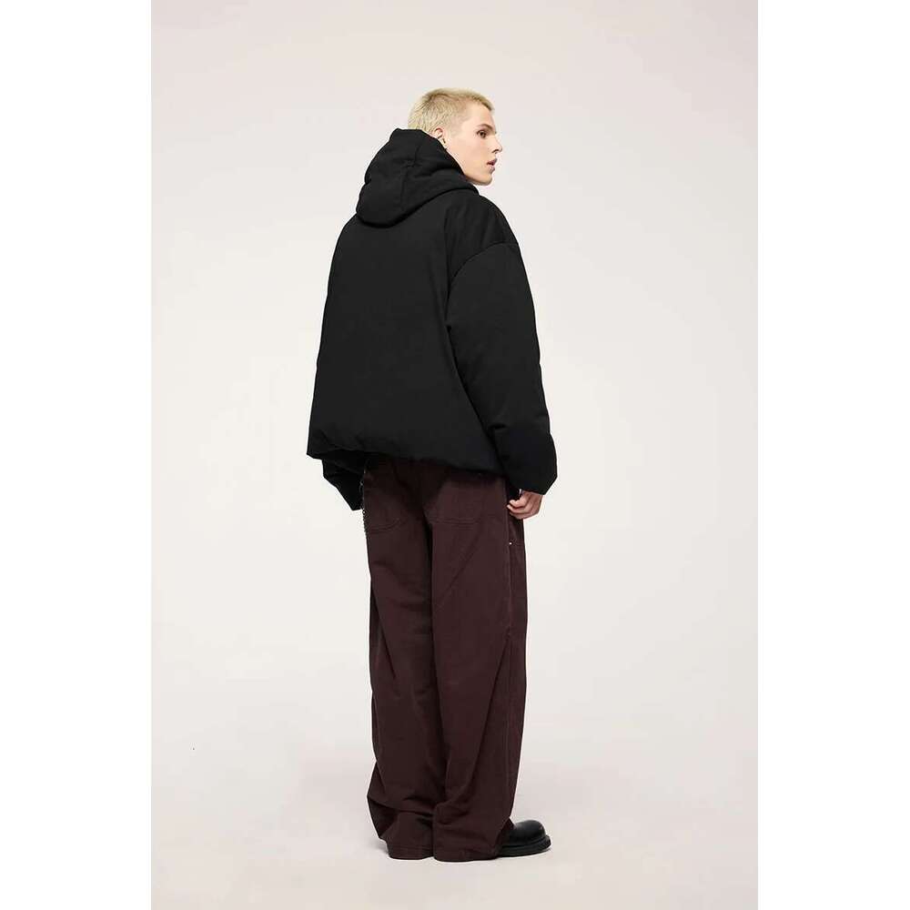 Unisex Oversized Jacket New Arrival Functional 90% Down Solid Color Hooded Mens Outerwear