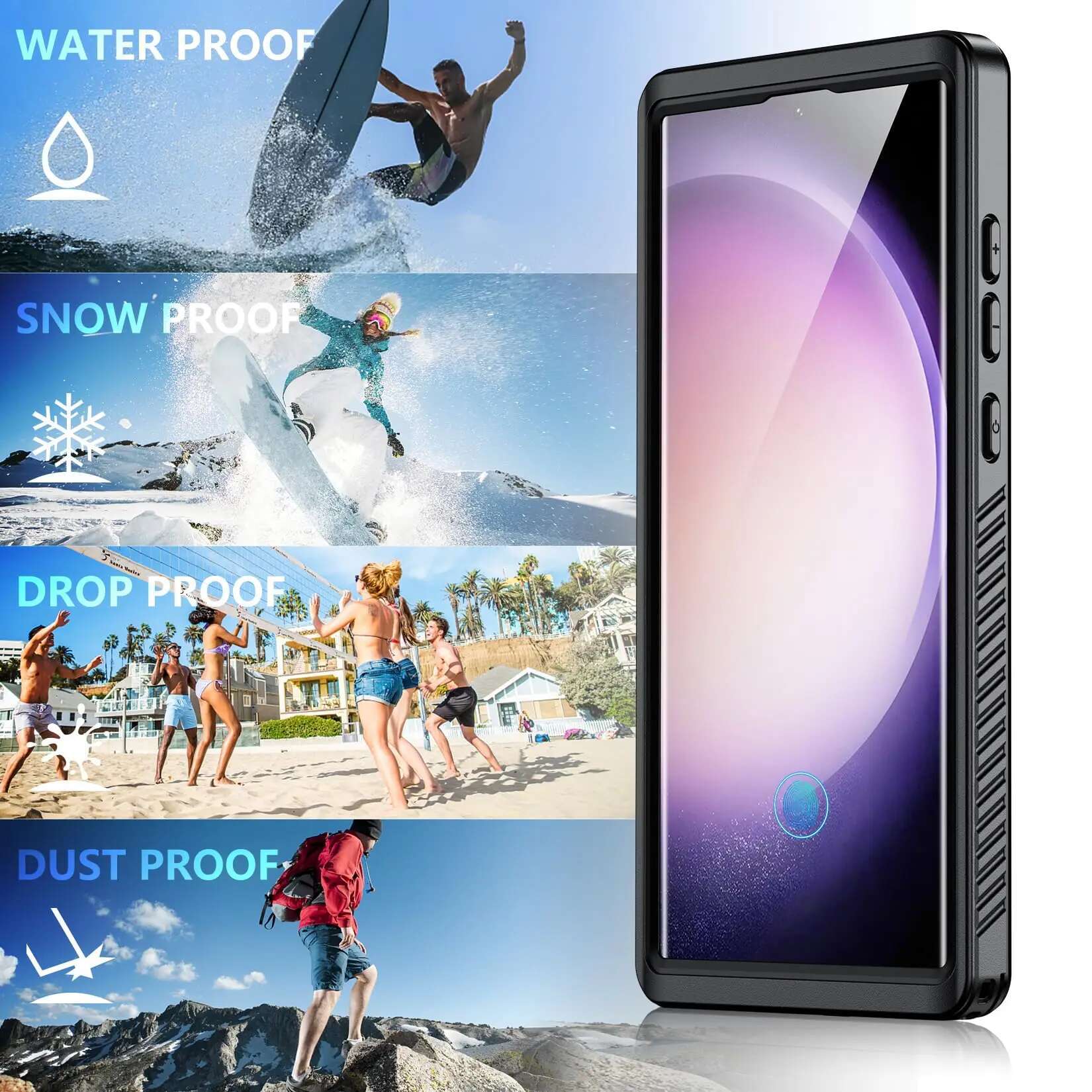 IP68 Shellbox Waterproof Case For Samsung Galaxy S25 S24 S23 S22 S21 Ultra FE A54 5G Metal Aluminum Swimming Phone Cover