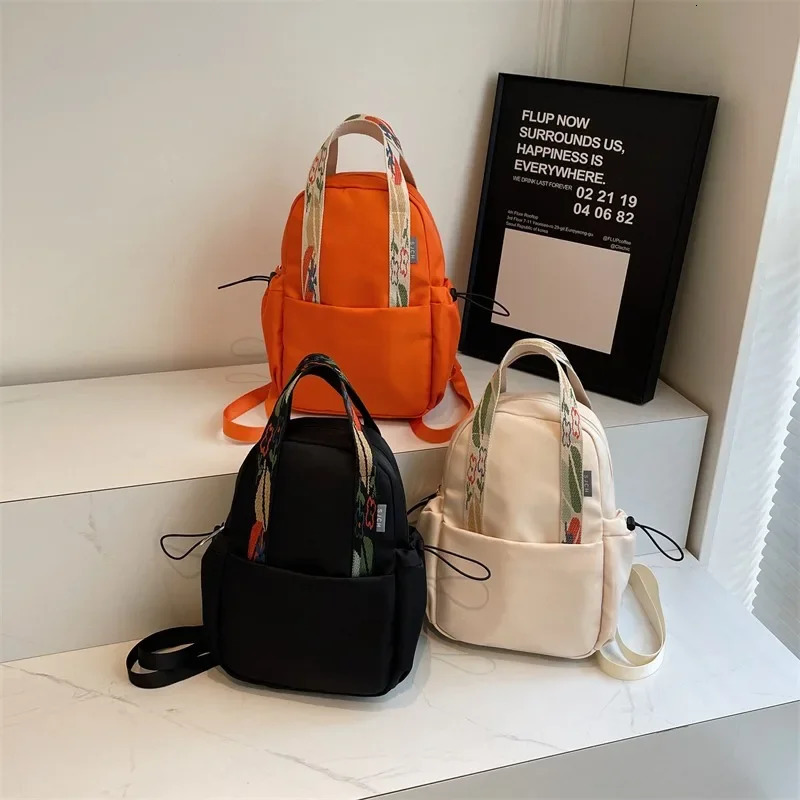Fashion Trend Nylon Zipper Backpack Selling High Quality Exquisite Large Capacity Commuting School Bag Versatile Style 250402