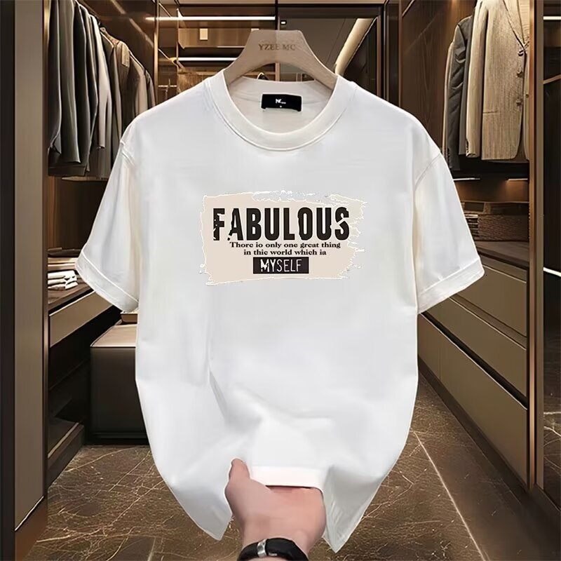 2025 Designer Short Sleeve American fashion brand short for summer new loose and versatile half sleeved T-shirt top high-end men's clothing