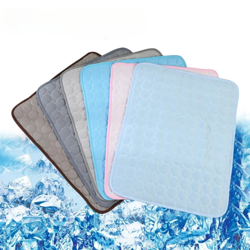 Summer Dog Mat Breathable Non slip Pet Dog House Bed Polyester Cooling Dog Mat Washable Dog Accessories Soft Dog Mat 250402 - view 3