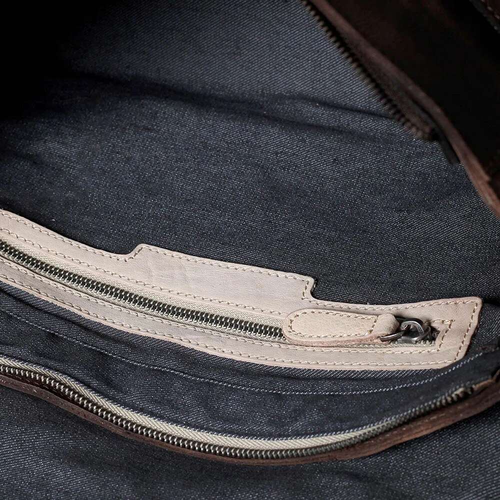 S.Worker Vintage Genuine Leather Men's Briefcase Cowhide Messenger Bag Plant Tainning Handbag Retro Casual Style