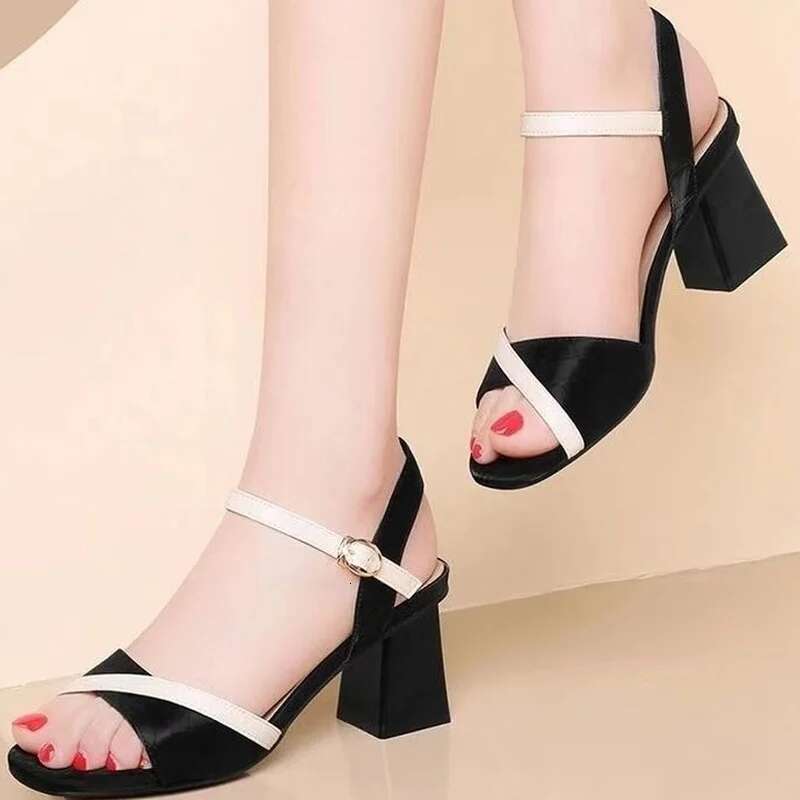 2025 Summer New Women's Sandals Novelty Designer Fashion Sandals Women's Elegant Roman Platform Wedge Mirror