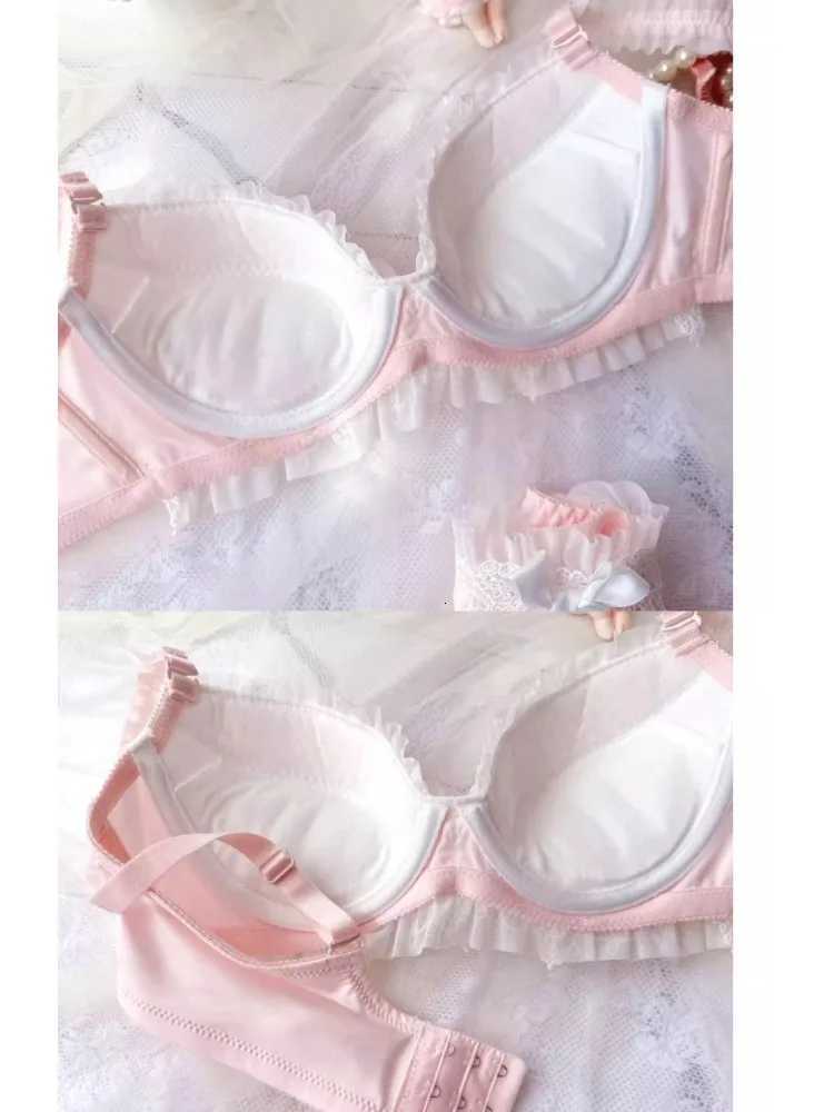 YUQI Sexy Japanese Sweet Bra Set G Cup Large Cup Womens Underwire Heavy Lace Thin Cup Comfort Pure Sensual Lingerie push upXJ251106