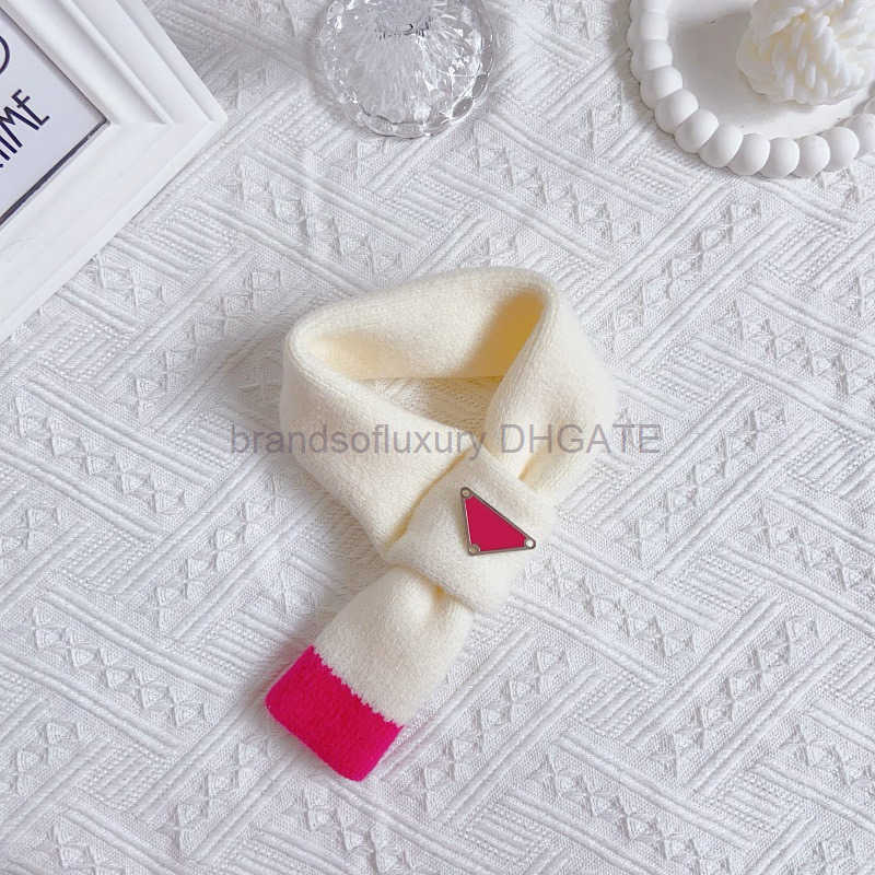 Pet supplies small dogs autumn and winter trendy brand scarves warm woolen scarves cat bibs drool bibs
