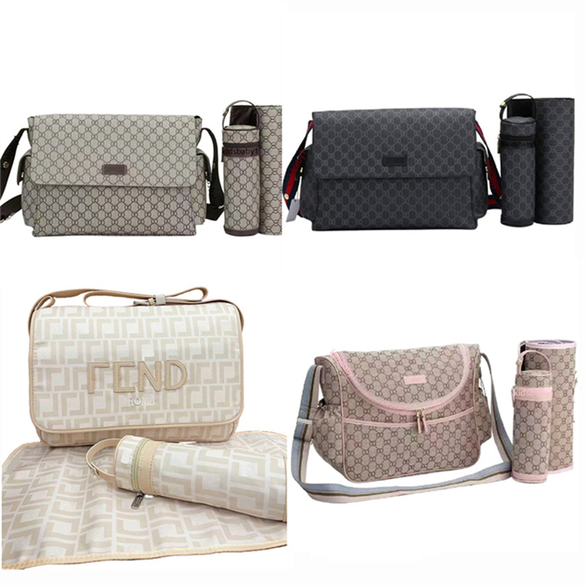 Diaper Bag Black Baby Bag Nappy Change Pram Large Nylon Gray Pink Brown Mommy Backpack A151